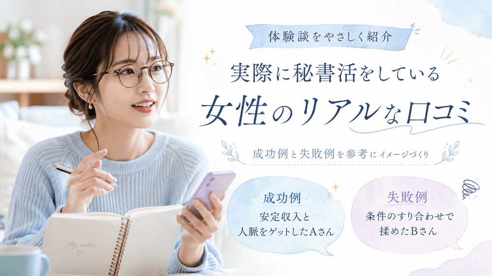 実際に秘書活をしている女性の体験談